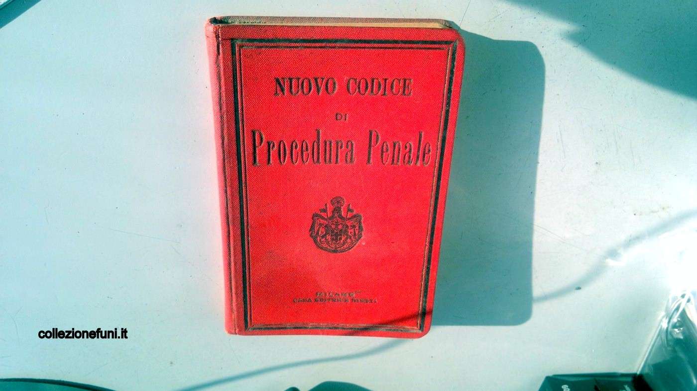 Libri Codice di Procedura Penale del 1913